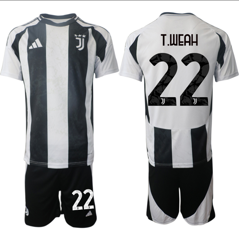 Men 2024-2025 Club Juventus home Black #22 Soccer Jersey